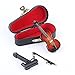 Dselvgvu Wooden Miniature Violin with Stand Bow and Case Mini Musical Instrument Violin Replica Collectible Figurines Dollhouse Accessories Model Home Decoration Display Ornament 315x118x059 - Image 3