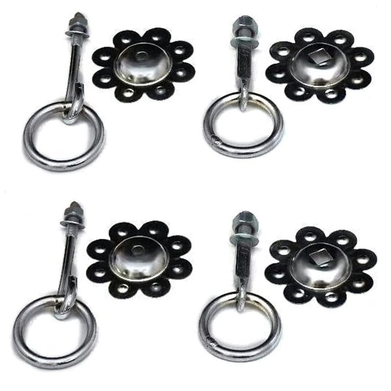 EVNCOM Marshland Metal Jhula Swing Bottom Kada Hooks Hanging Accessories Swing Accessory Kada 4 Pecs - Image 1