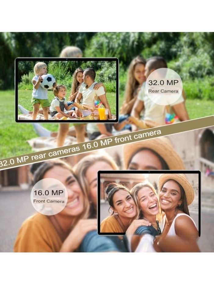 AROAQ Pad 5pro Two In One Tablet, Super Long Standby Android Tablet, Lightweight Easy To Carry Multifunction Learning Pad, Mobile Tablet With Front And Rear Camera, (1pc, 64GB, Gold) - Image 3