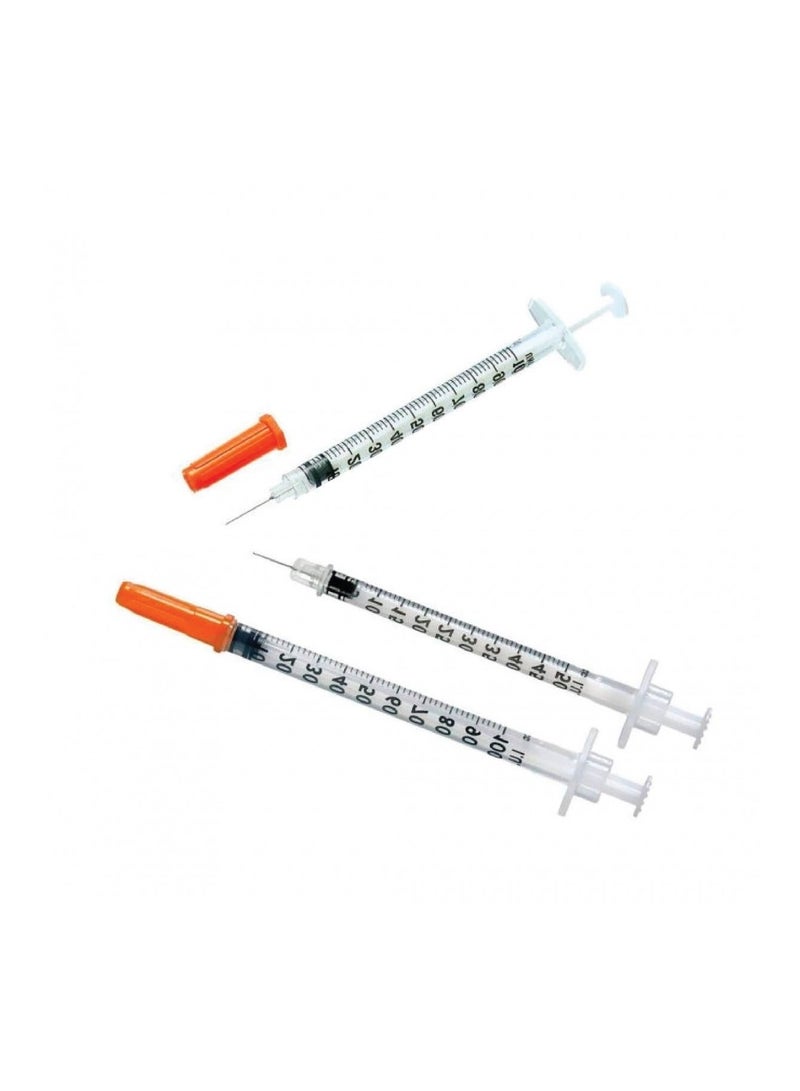 TERUMO Insulin Syringe 1ml 29 1/2 Inch Needle 100 Pcs/Box - Image 2