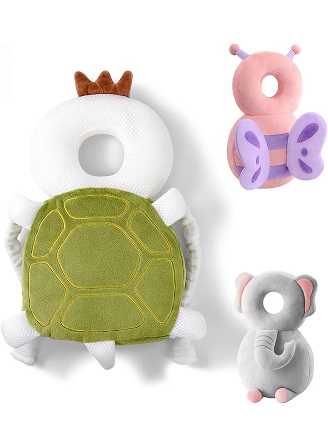 erorex Toddler Baby Head Protection Cushion Backpack Wear Infant Support Head Pillows Soft Baby Nursery Pillows Unisex Newborn Head Shaping Pillow Support Head Sleep Pillows Turtle  - Image 1