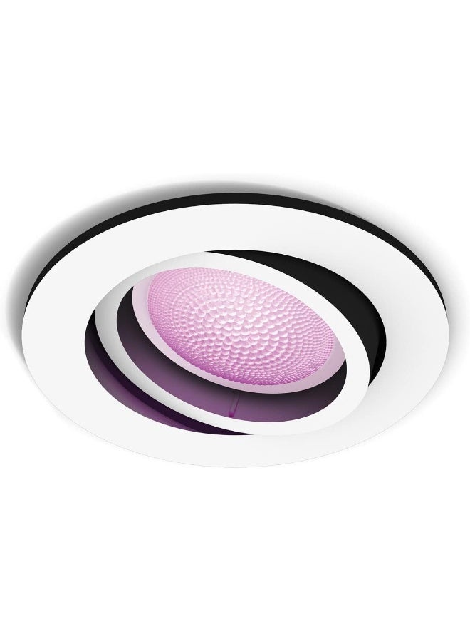 Philips Hue NEW Centura White and Colour Ambiance Smart Ceiling Light [Round - White] With Bluetooth, Works with Alexa, Google Assistant and Apple Homekit - Image 1