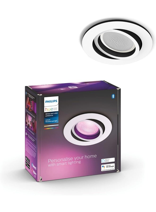 Philips Hue NEW Centura White and Colour Ambiance Smart Ceiling Light [Round - White] With Bluetooth, Works with Alexa, Google Assistant and Apple Homekit - Image 4