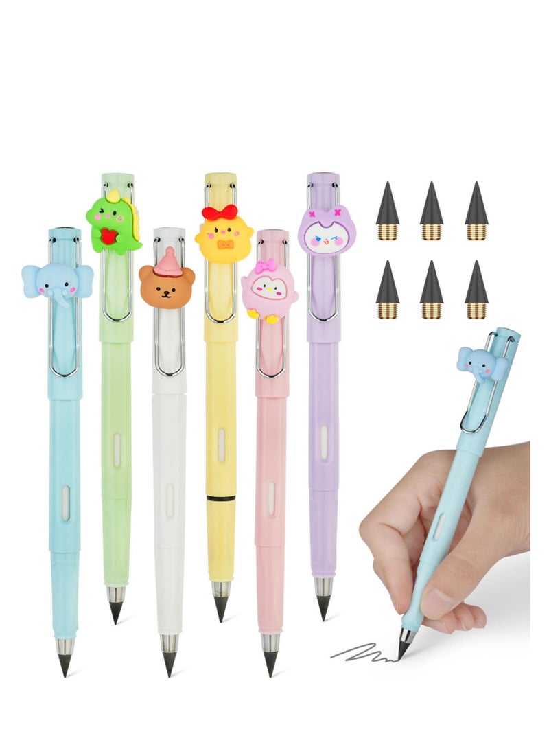 Reusable Inkless Pencils Set of 6, No Sharpening Needed, Perfect for Writing and Drawing, Ideal for School and Office Supplies - Image 1