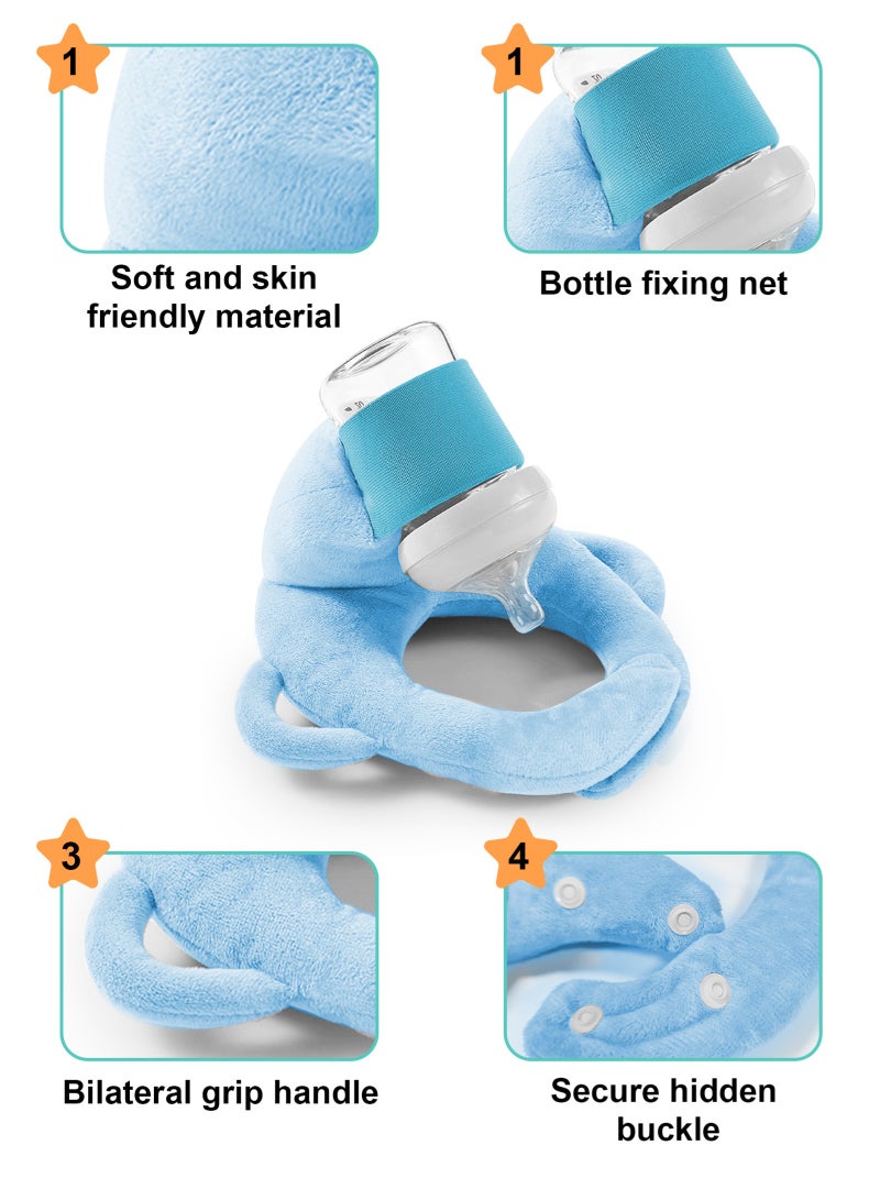 أوربازار وسادة رضاعة ذاتية، وسادة رضاعة ذاتية، وسادة رضاعة طبيعية، حامل زجاجات رضاعة، قطن عضوي للأطفال - Image 3