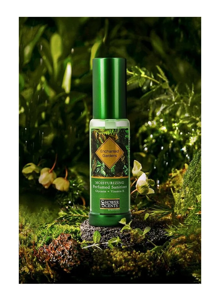 شاور سينتس بخاخ معطر ومرطب لليدين من مجموعة Enchanted Gardens مع الجلسرين وفيتامين E، 30 مل