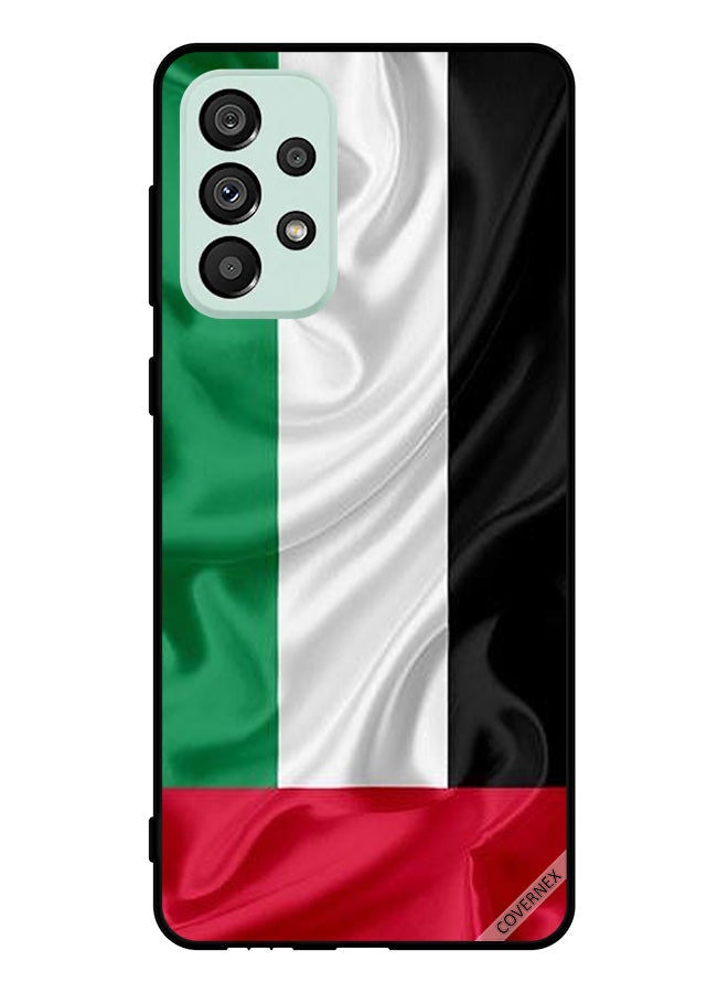 Covernex Protective Case Cover For Samsung Galaxy A73 5G Uae Flag Cloth - Image 1