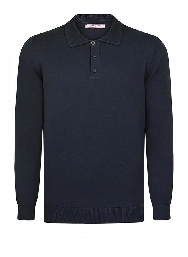 FELIX HARDY Beige-Navy Pullover with Polo Collar Pack of 2 for Men | Best Price UAE