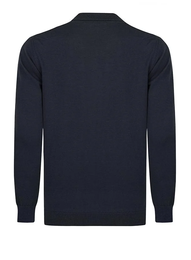 FELIX HARDY Beige-Navy Pullover with Polo Collar Pack of 2 for Men | Best Price UAE