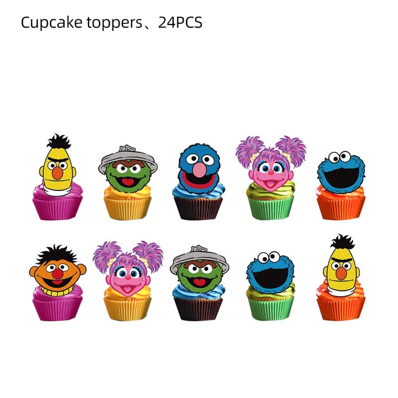 Losede 25PCS Cake Toppers Cupcake Toppers Cake Decorations Birthday Party Supplies Decorations (Style 9) - Image 3
