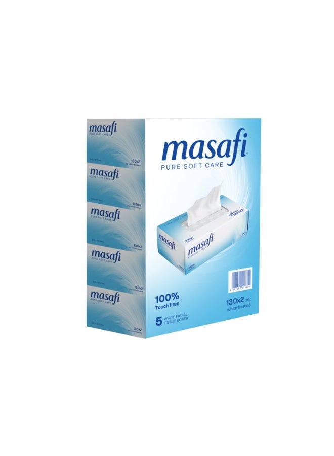 Pure Soft Care Facial Tissues, 2 Ply, 150 Piece