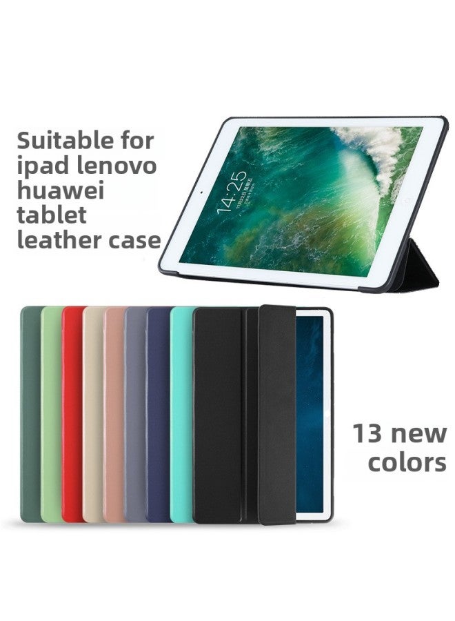 Suitable For IpadAir6 Protective Case 789 Generation Leather Case Air4/5 Soft Case Pro11 Three-fold One-piece Logo Can Be Printed-Color:Lavender-Applicable Model:iPad Generation 5-6 (9.7 Inch) 【2017/2018 General】】 - Image 2