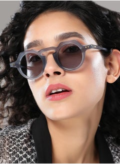 Haute Sauce Polarized Full Rim Round Sunglasses For Women  - Image 3