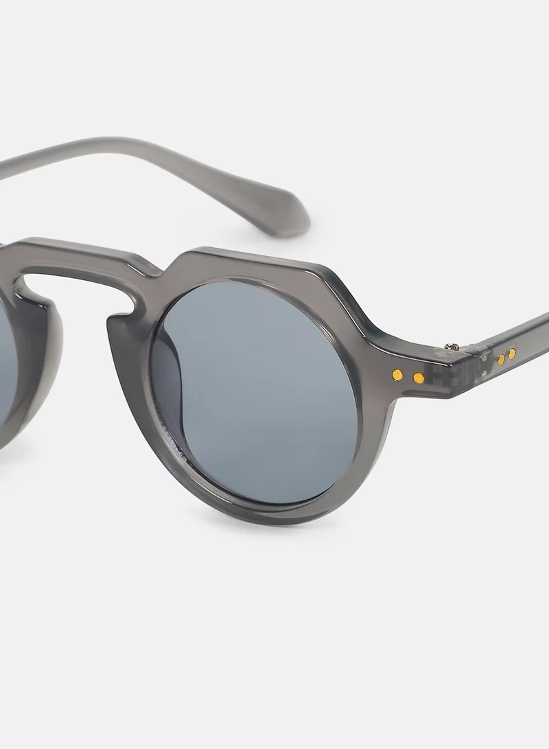 Haute Sauce Polarized Full Rim Round Sunglasses For Women
