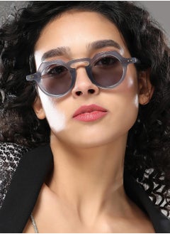 Haute Sauce Polarized Full Rim Round Sunglasses For Women  - Image 4