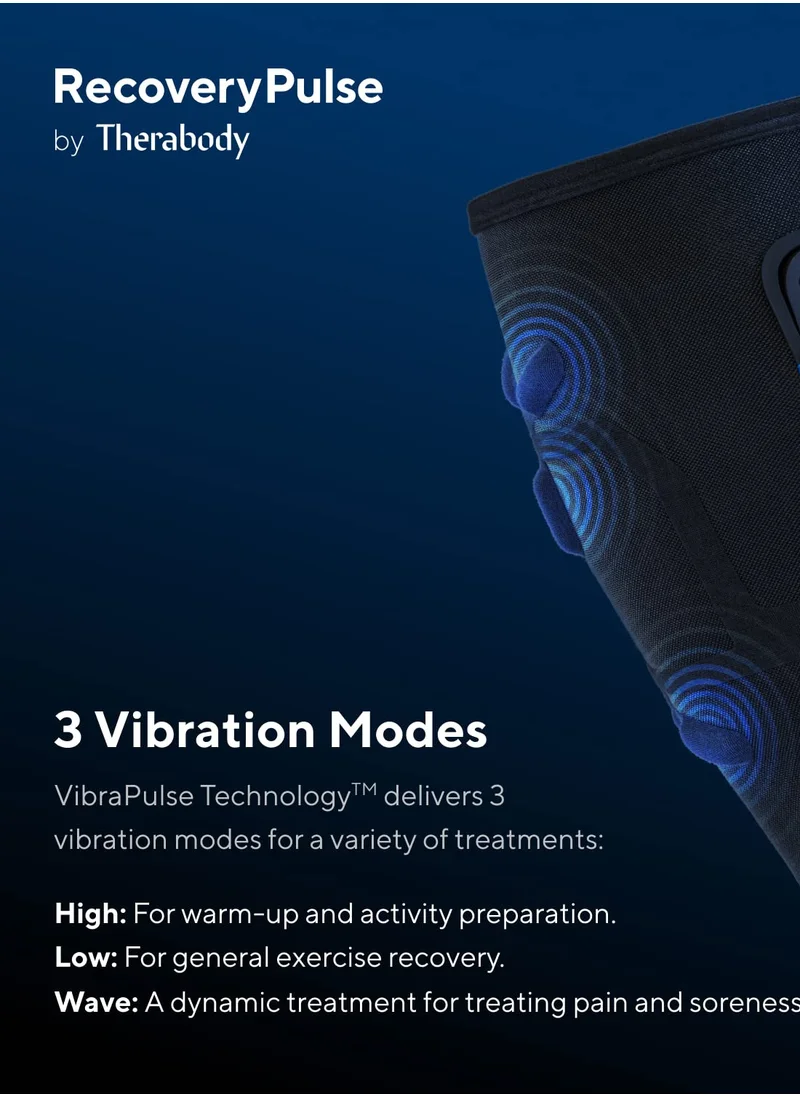 Therabody Therabody RecoveryPulse Calf Sleeve 1pc - Compression and Vibration Sleeve for On The Go Relief, Reduce Soreness and Pain in Lower Legs, Increase Flexibility, Medium