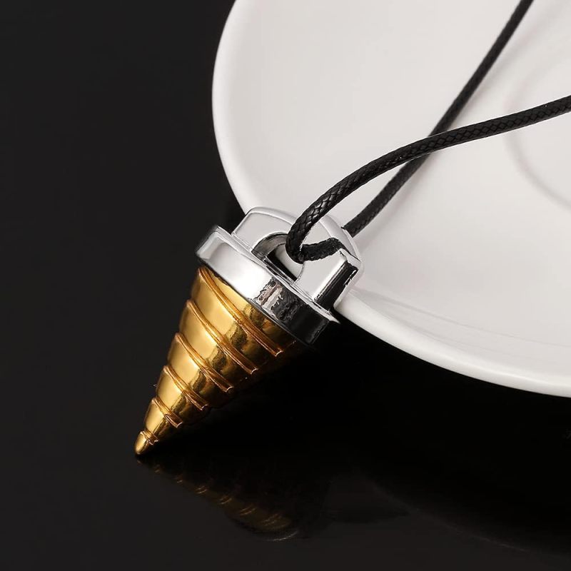 Gurren Lagann Collar: Durable Alloy Drill Pendant - Electroplated Sleek Finish, 4.5*1.7cm 23g Compact Lightweight for Anime Fans Everyday Wear Gift Giving - Image 5