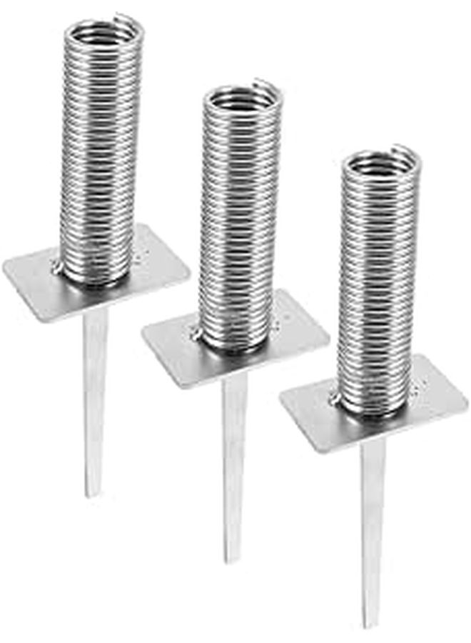 3 Pcs Soccer Flag Pole Holder With Ground Stakes For Agility Training Field Marking - Image 1