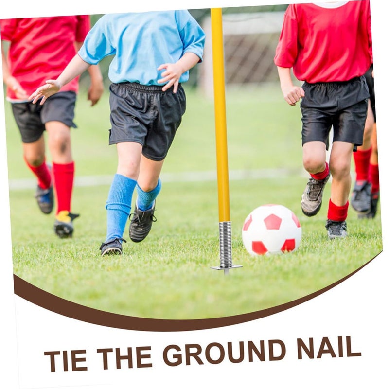 3 Pcs Soccer Flag Pole Holder With Ground Stakes For Agility Training Field Marking - Image 4