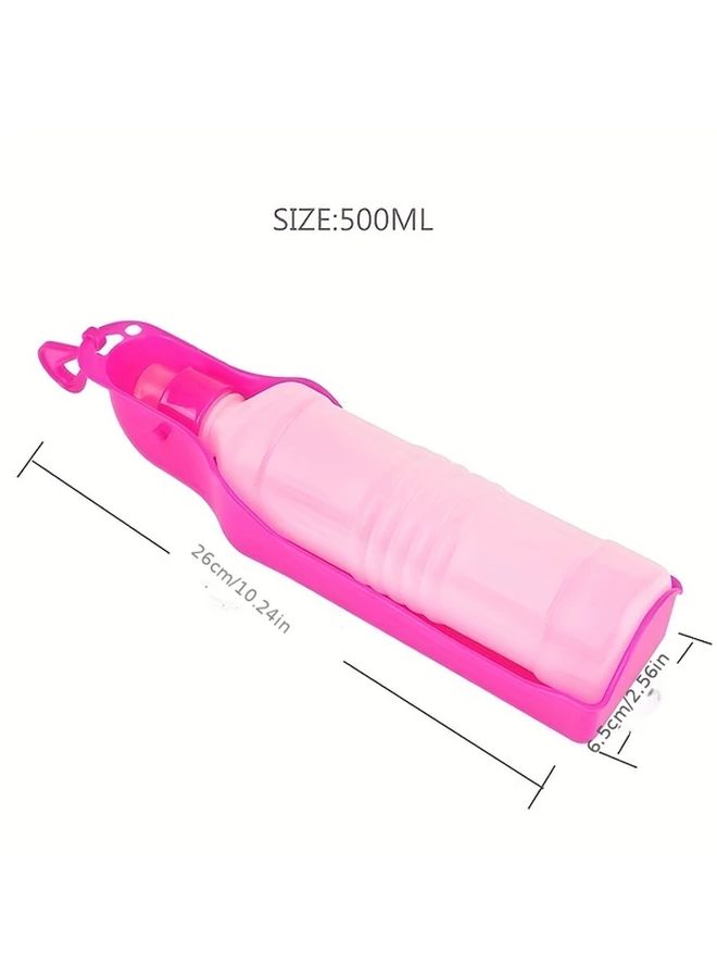 250ml Collapsible Dog Water Bottle Blue Portable Leak Proof Pet Water Dispenser With Spill Proof Lid Ergonomic Handle For Outdoor Travel And On The Go Dog Feeding Durable Plastic - Image 5