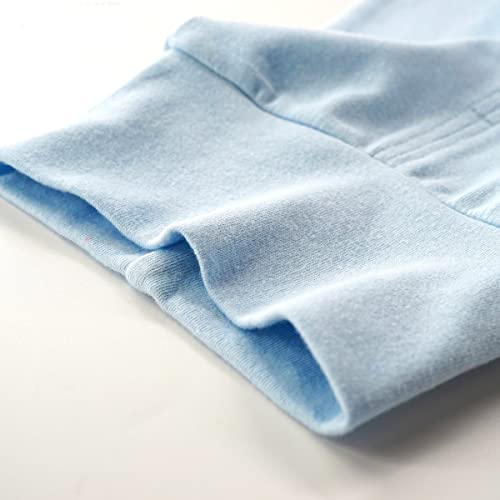 Teach Leanbh Infant Baby 3 Pack Footed Pants Cotton High Waist Casual Leggings (6 Months, White/3) - Image 4