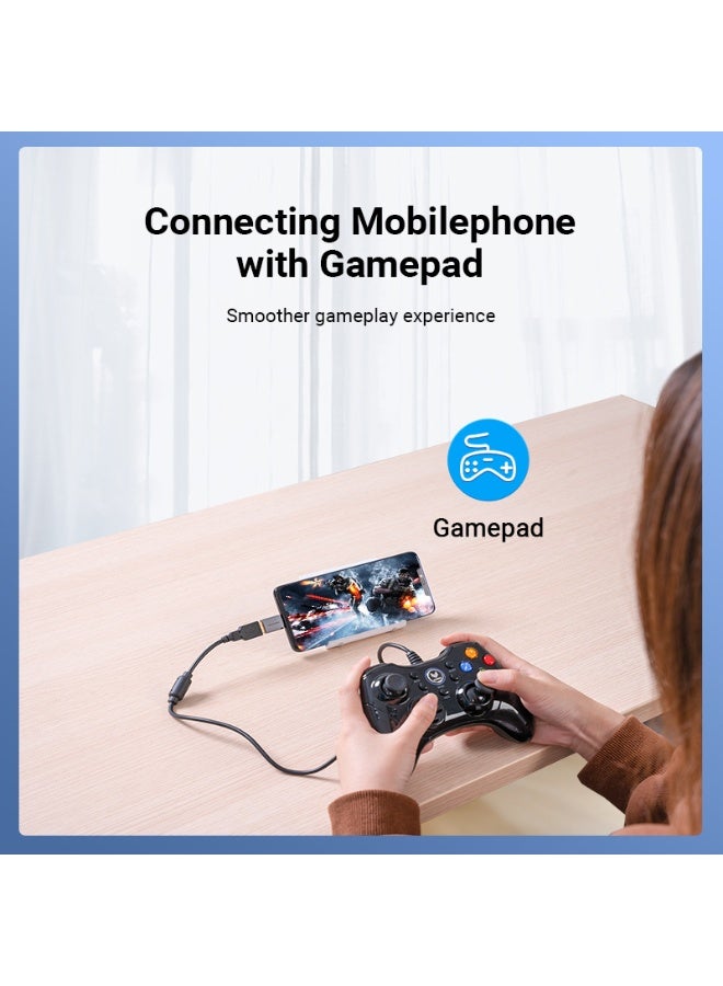 VENTION USB-C Male to USB 3.0 Female OTG Adapter Gray Aluminum Alloy Type Pack of 2 Model # CDQH0-2 - Image 5