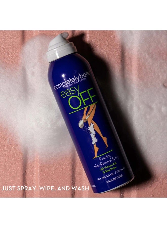 Completely Bare completely bare easy OFF Foaming Hair Removal Spray - Moisturizing Shea Butter & Aloe Vera  - Image 4