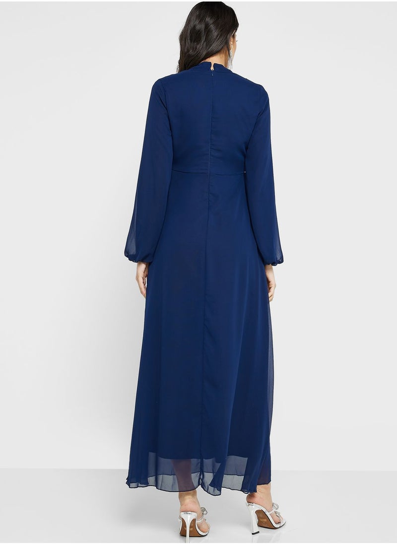 Khizana - Embellished Waist Detail Dress - Image 1