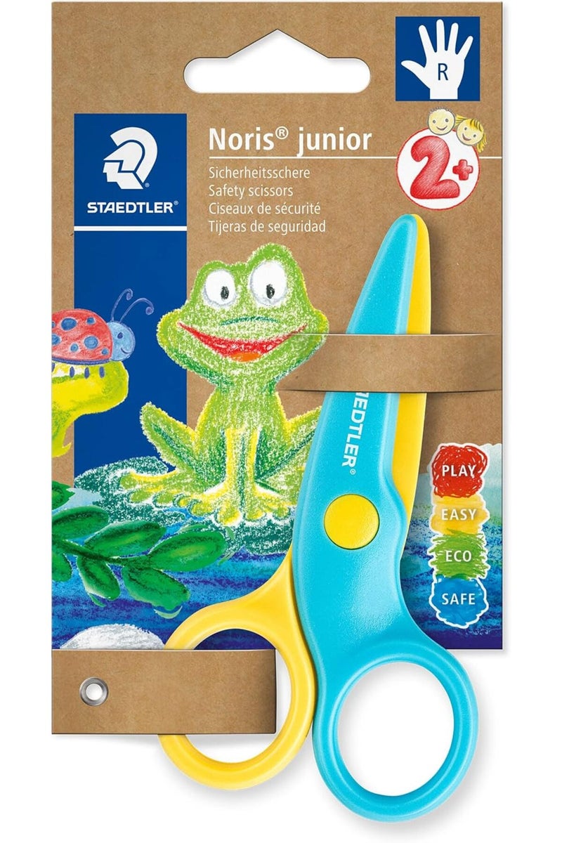 STAEDTLER 965 40 BK Noris Junior Safety Scissors - Right-Handed for Age 3+, 10 cm (Pack of 1) - Image 1