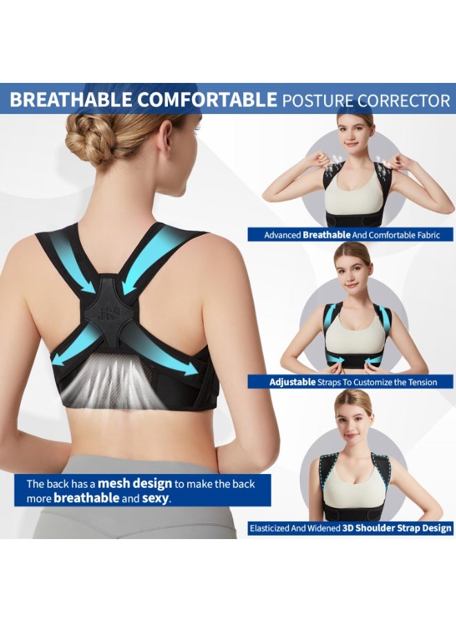 Posture Corrector for Back Support: Adjustable Shoulder Posture Brace for Men and Women (L) - Image 4