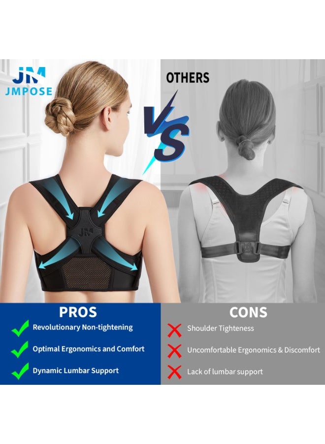 Posture Corrector for Back Support: Adjustable Shoulder Posture Brace for Men and Women (L) - Image 2