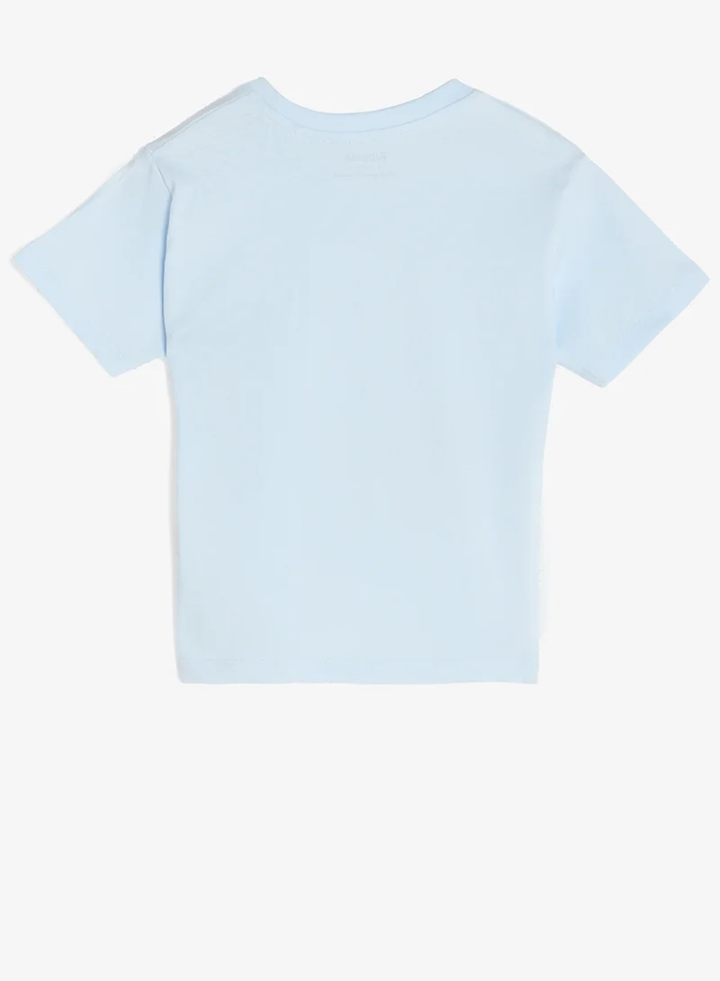 Ripples Girls Drop Shoulder T-shirt