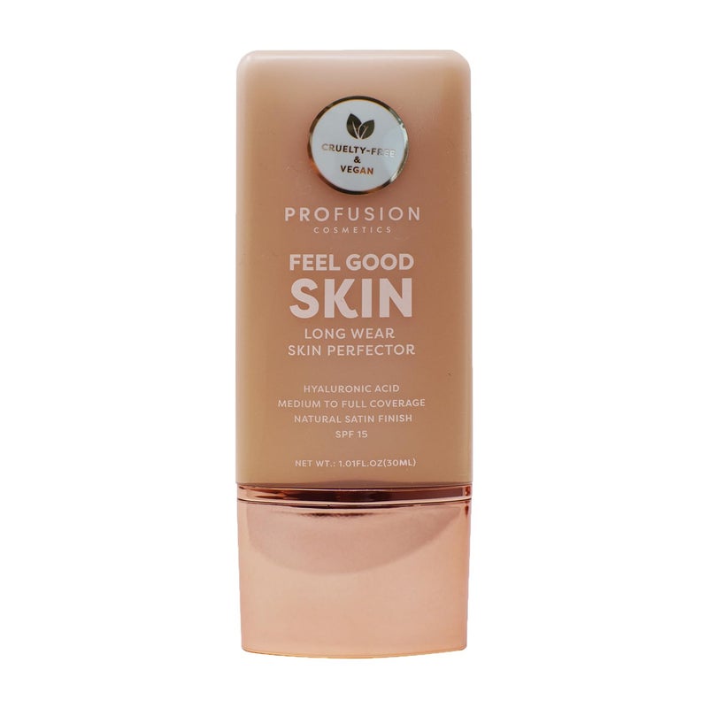 Profusion Cosmetics Lightweight Liquid Foundation for a Flawless and Elegant Radiance Breathable Makeup for Improves Uneven Skin Tone CrueltyFree  Medium 3