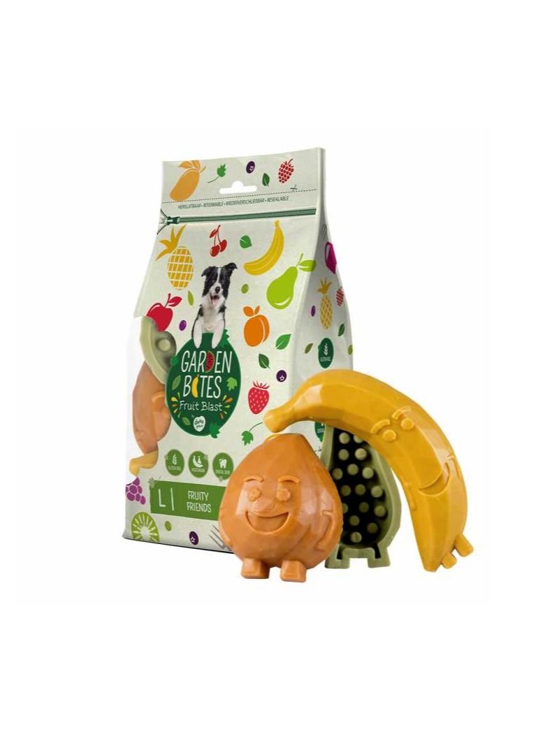 Duvo + Dog Treats Garden Bites Fruity Friends 12,5cm - 3pcs Mixed Colors - Image 1