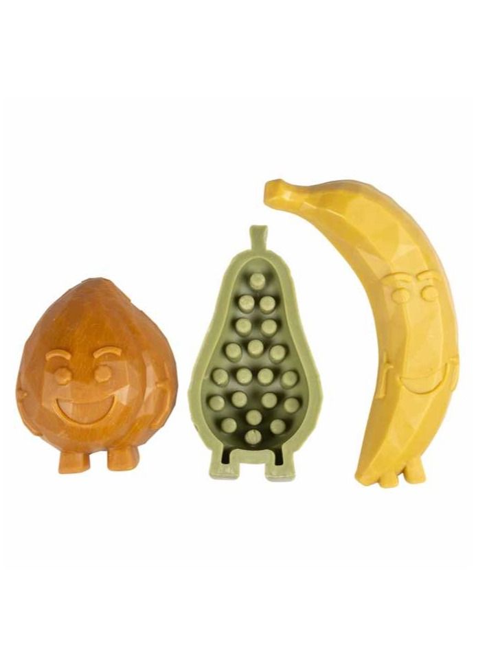 Duvo + Dog Treats Garden Bites Fruity Friends 12,5cm - 3pcs Mixed Colors - Image 2