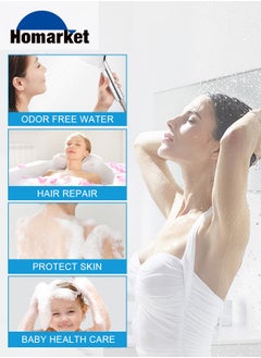 HomarKet 15 Stage Shower Filter Universal Replacement Cartridge Hard Water Purifier Removes Chlorine, Heavy Metals, Iron, Other Sediments, Water Softener with High Output, Skin and Hair Healthy  - Image 4