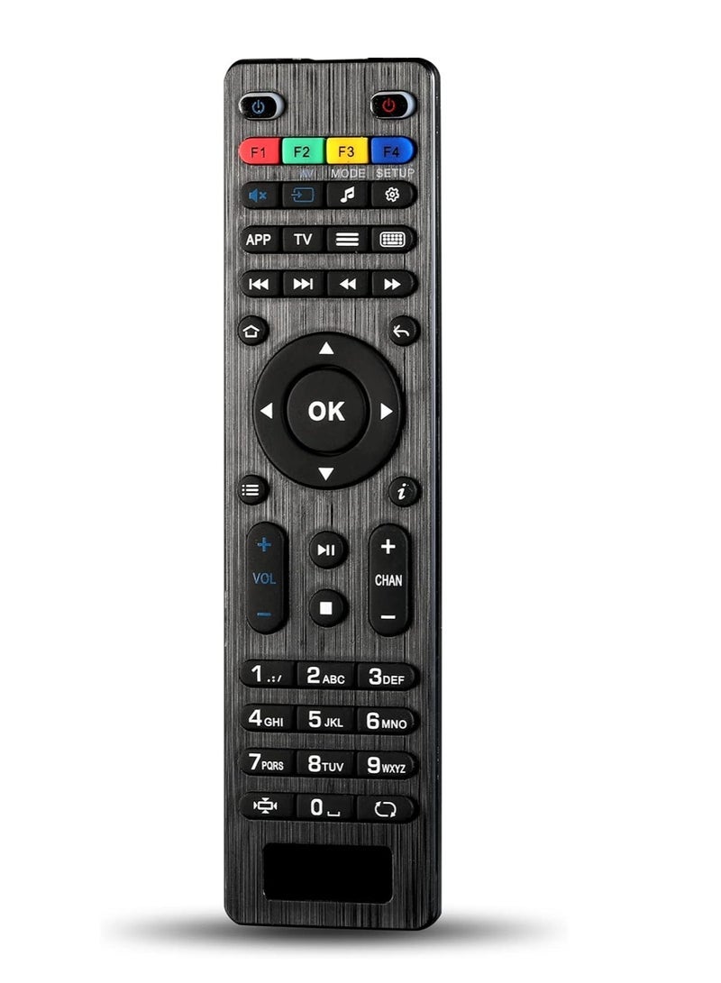 TIGER Replacement TV Remote Controller for MAG IPTV Set Top Boxes – Compatible with MAG 250, 254, 255, 260, 261, 270 Models, Universal Infrared Remote, Plug & Play, Durable Design, Black Color - Image 1