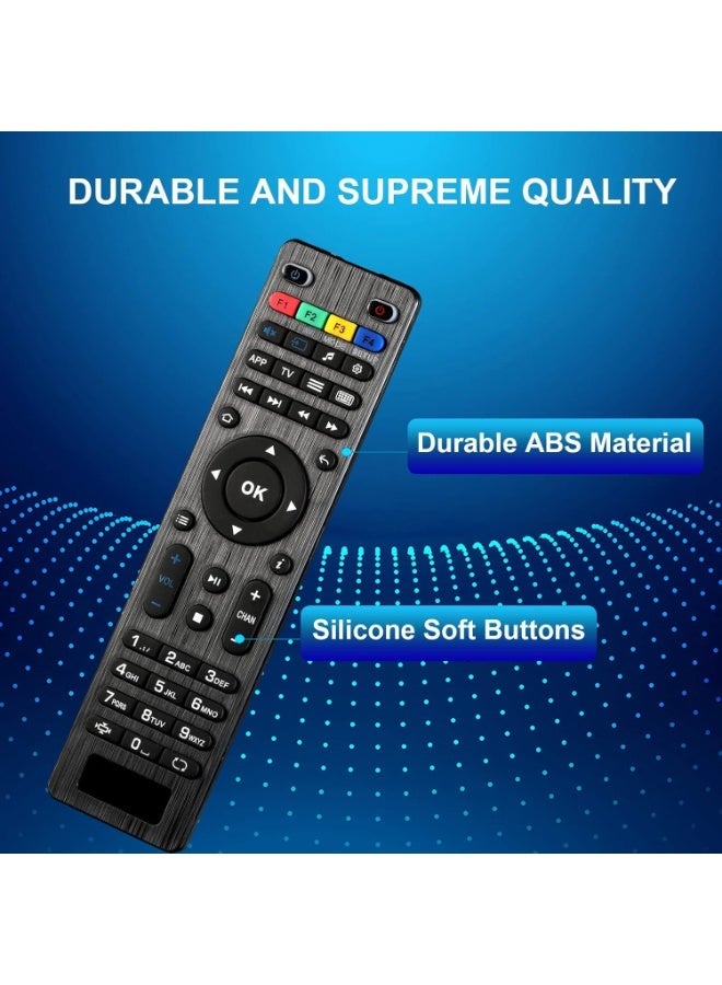 TIGER Replacement TV Remote Controller for MAG IPTV Set Top Boxes – Compatible with MAG 250, 254, 255, 260, 261, 270 Models, Universal Infrared Remote, Plug & Play, Durable Design, Black Color - Image 2