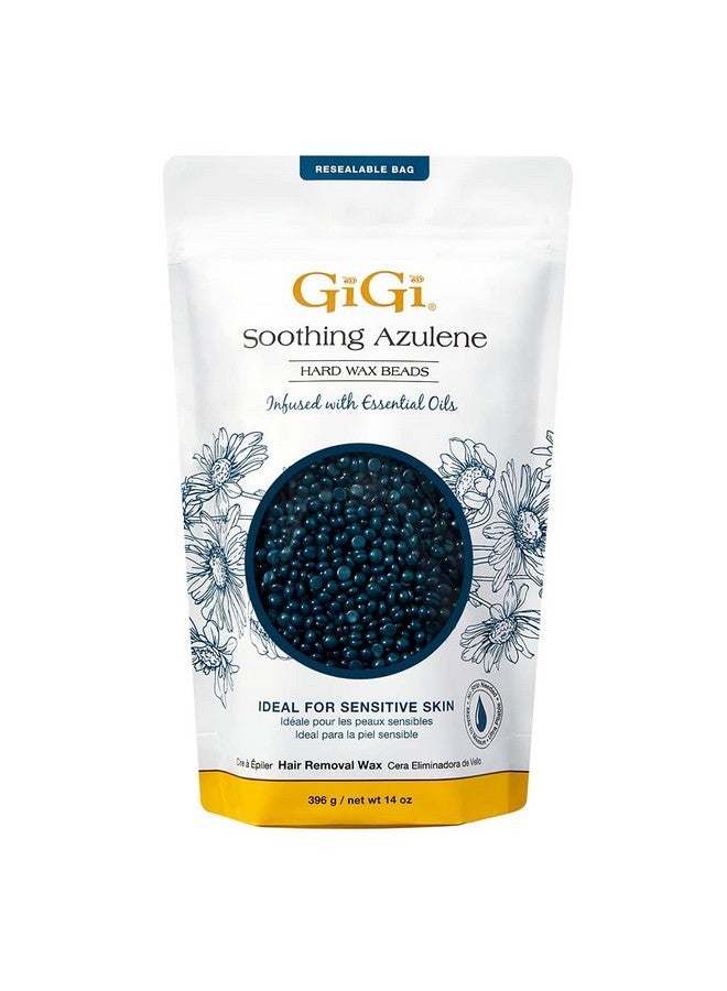 جيجي حبيبات الشمع الصلبة، شمع الآزولين المهدئ لإزالة الشعر للبشرة الحساسة، 14 أونصة - Image 1