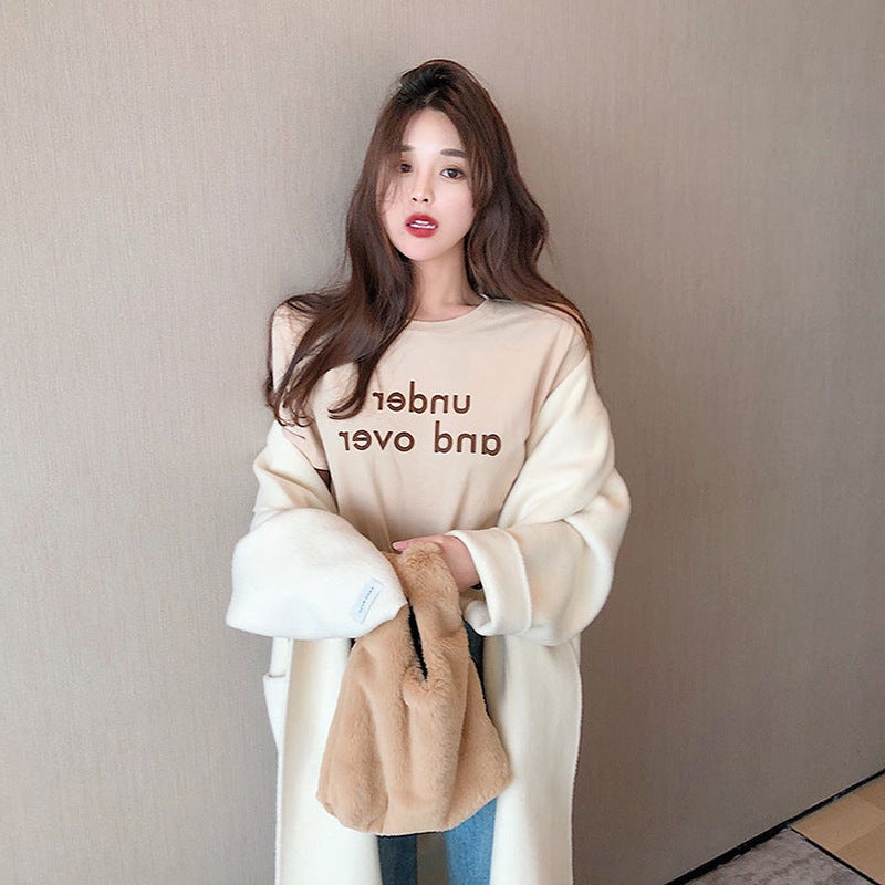 Short-Sleeved T-Shirt for Women Summer New Korean Style Round Neck Loose Letter Print Student Tops T-Shirt Ins Women's Clothing Wholesale - Image 3
