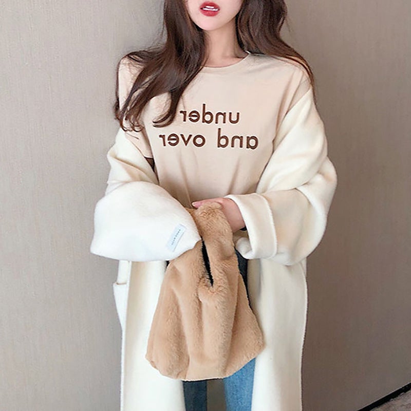 Short-Sleeved T-Shirt for Women Summer New Korean Style Round Neck Loose Letter Print Student Tops T-Shirt Ins Women's Clothing Wholesale - Image 5