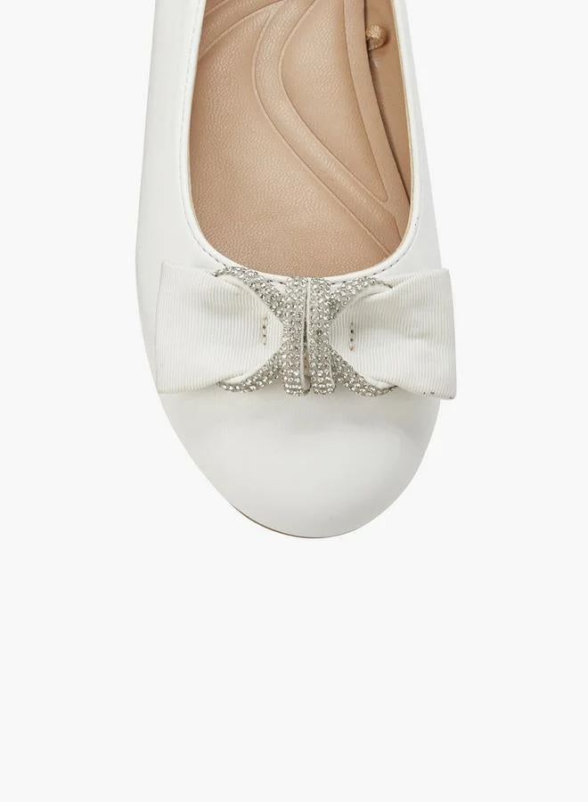 Celeste  Girls Bow Embellished Ballerina Shoes for Women | Best Price UAE