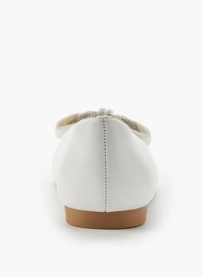 Celeste  Girls Bow Embellished Ballerina Shoes for Women | Best Price UAE