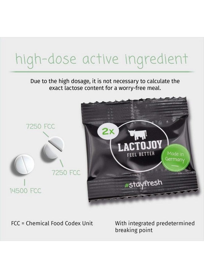 LactoJoy Lactase Pills I Powerful Lactase Enzymes for Lactose Intolerance I for Improved Digestion I No Silicon Dioxide, No Artificial Flavors I Vegan I Sample-Package of 5 Sachets à 2 Tablets - Image 3