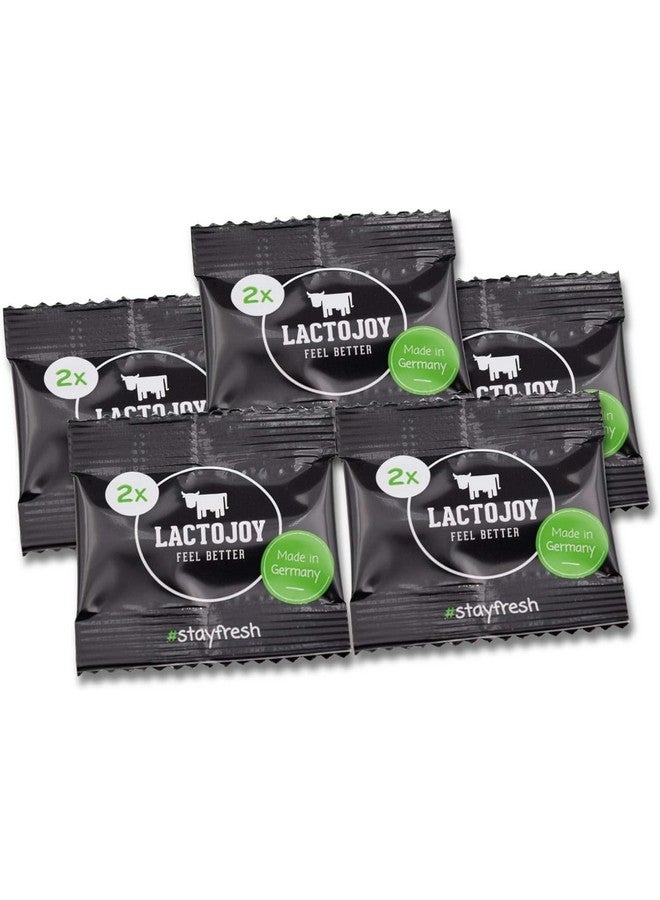 LactoJoy Lactase Pills I Powerful Lactase Enzymes for Lactose Intolerance I for Improved Digestion I No Silicon Dioxide, No Artificial Flavors I Vegan I Sample-Package of 5 Sachets à 2 Tablets - Image 1
