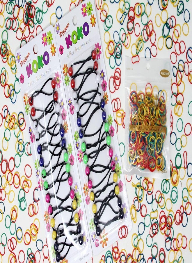 كوكو - بريموم، ٢٨ قطعة من ربطات الشعر الفقاعية. ربطات شعر مطاطية ١٢ مم، حاملات ذيل حصان فقاعية. إكسسوارات مطاطية ملونة للأطفال الرضع والفتيات الصغيرات والنساء من جميع الأعمار (مزيج شفاف) - Image 2