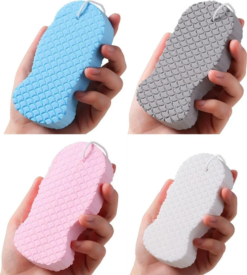 Pikas Bath Body Shower Sponge Magic Body Dead Skin Remover Body Massage Exfoliating Brush Sponge