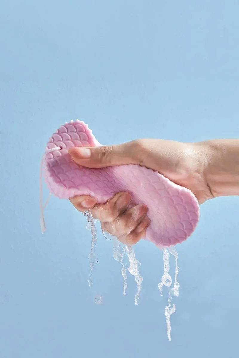 Pikas Bath Body Shower Sponge Magic Body Dead Skin Remover Body Massage Exfoliating Brush Sponge