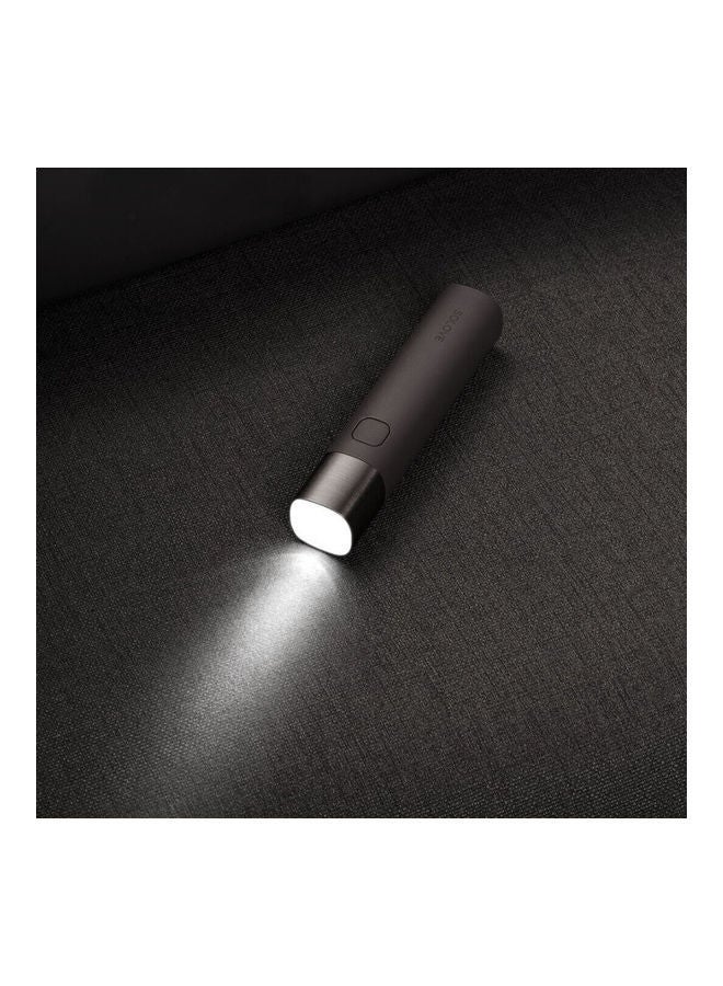 NIBEMINENT Portable USB Rechargeable Power Bank with EDC Flashlight Black  - Image 3