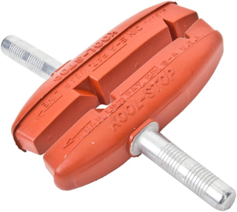 Cantilever Thinline, Cantilever Brake Pads, Non-Threaded Posts, Salmon, Red, Pair